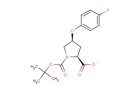 1,2-Pyrrolidinedicarboxylic acid, 4-(4-fluorophenoxy)-, 1-(1,1-dimethylethyl) ester, (2S,4S)-